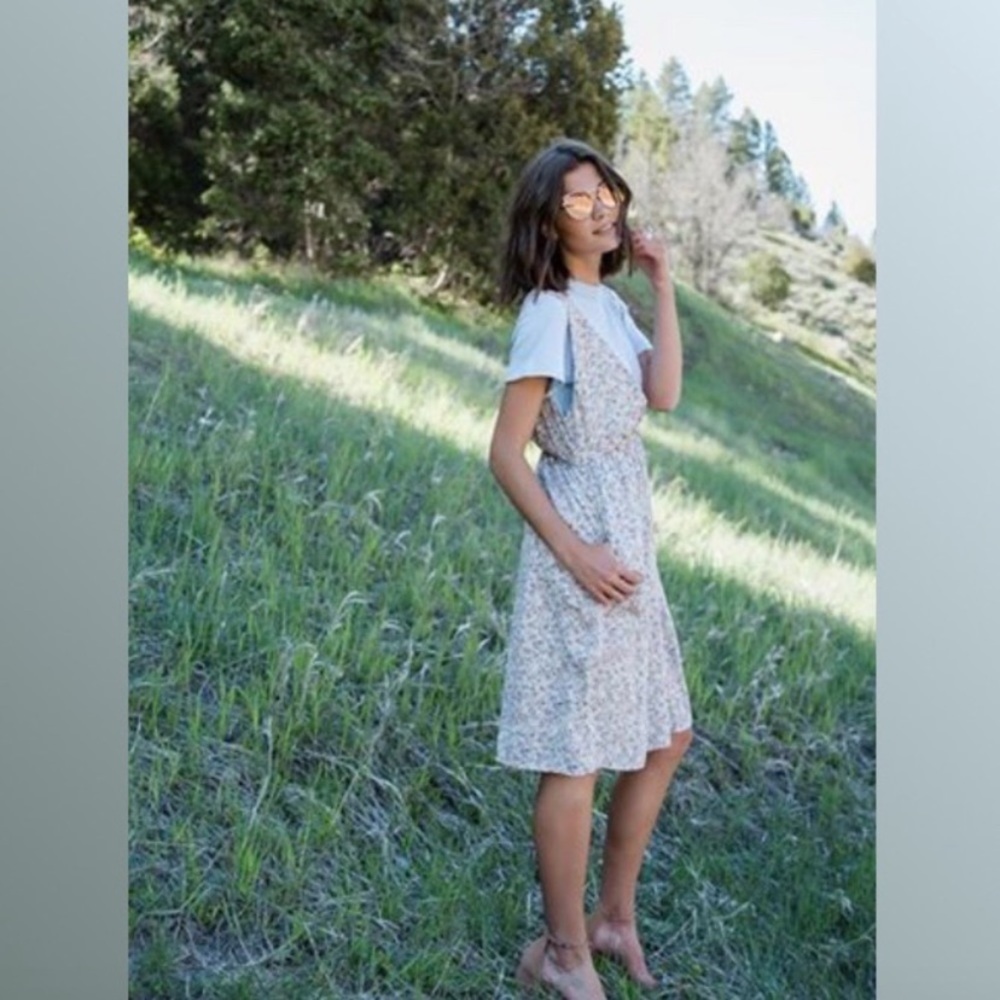 Piper & Scoot - Eagar jumper dress in tiny floral